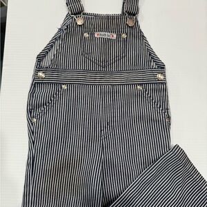 Healthtex Black and White Striped Overalls